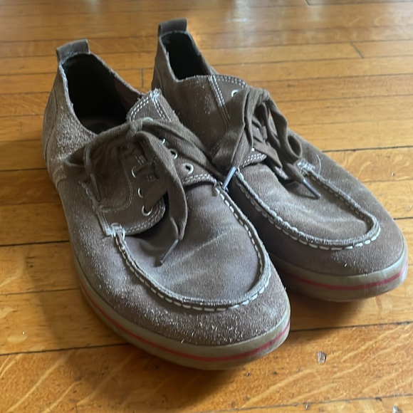 Cole Haan beige/green suede shoes, men’s, Size 13 - Picture 2 of 5